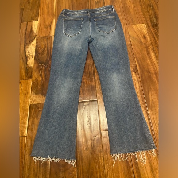 DRIFTWOOD Roxy Wide Leg Boot Cut Jeans l Size 28 Raw Hem - Picture 5 of 5